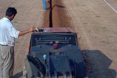 Trench created on Irrigation Project